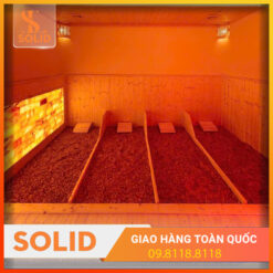 Phòng xông hơi đá muối trải sàn