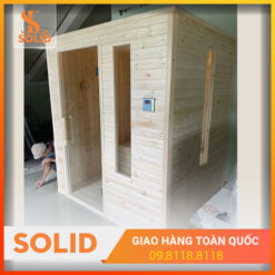 Phòng xông hơi gia đình bằng gỗ thông Phần Lan