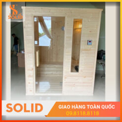 Phòng xông hơi gia đình bằng gỗ thông Phần Lan