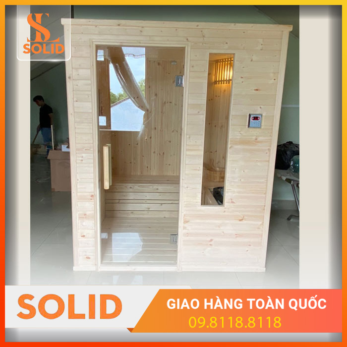 Phòng xông hơi gia đình bằng gỗ thông Phần Lan Phòng xông hơi gia đình bằng gỗ thông Phần Lan