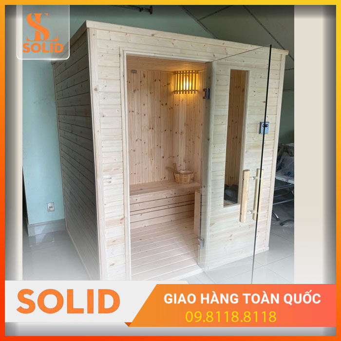 Phòng xông hơi gia đình bằng gỗ thông Phần Lan Phòng xông hơi gia đình bằng gỗ thông Phần Lan