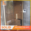 Phòng xông hơi khô gỗ thông kết hợp kính cường lực