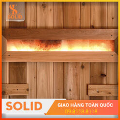 Phòng xông hơi đá muối hồng ngoại gỗ thông nhật Hinoki