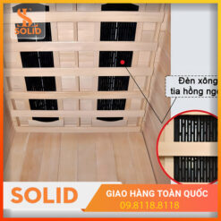 Phòng xông hơi hồng ngoại gỗ thông Mỹ 1m2x1m2