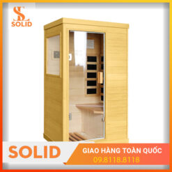 Phòng xông hơi hồng ngoại gỗ thông Mỹ 1m2x1m2