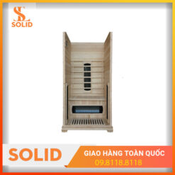 Phòng xông hơi hồng ngoại gỗ thông Nhật Hinoki 1mx1m