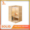 Phòng xông hơi khô đá muỗi gỗ thông Mỹ 2 người 1,2mx1,2m