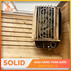 Phòng xông hơi khô gia đình 1 người bằng gỗ thông Phần Lan