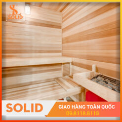 Phòng xông hơi khô gỗ thông Mỹ 1 người 1mx1m