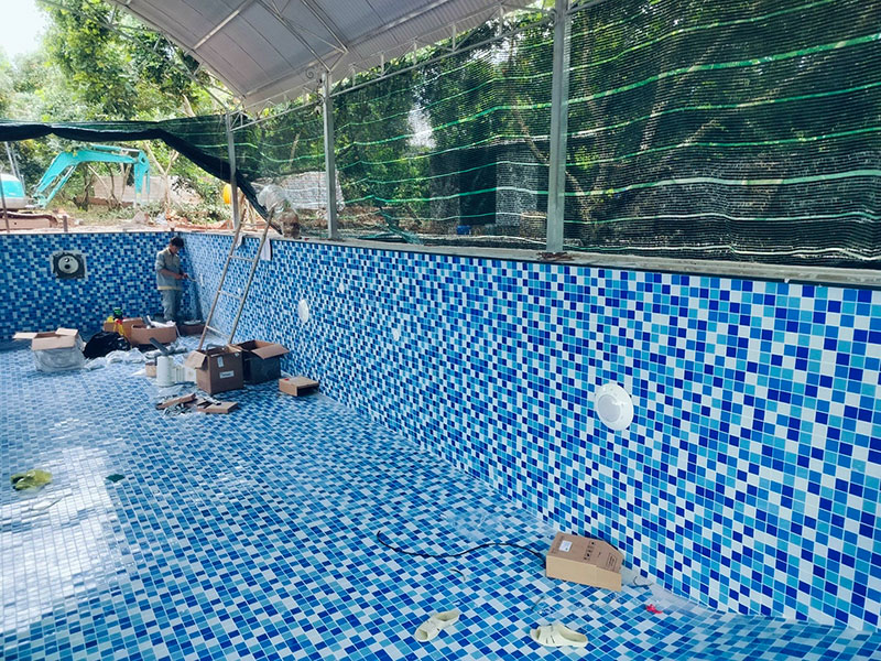 Dự án thi công hoàn thiện bể bơi