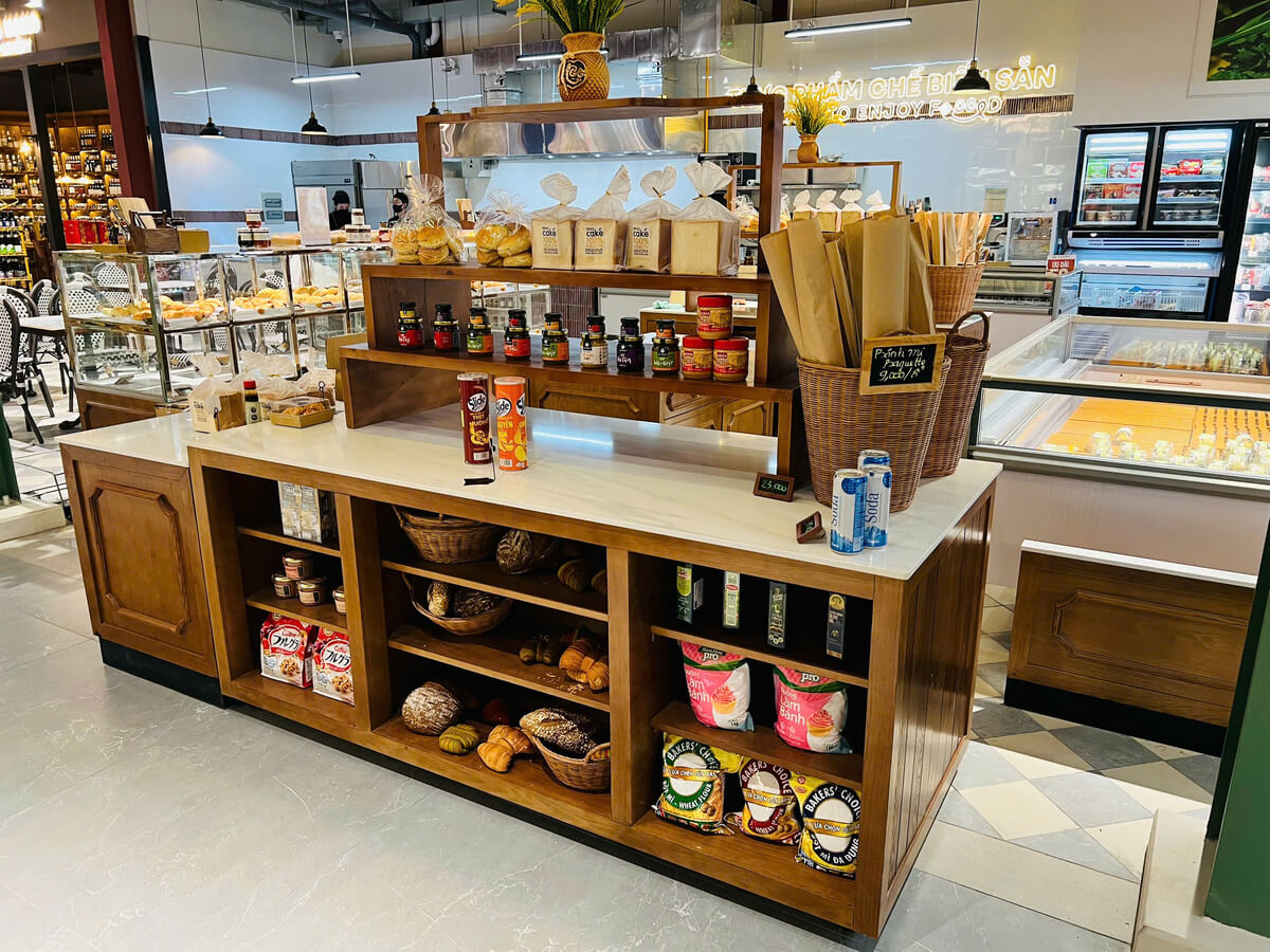 Hoàn thiện thi công siêu thị Mena Gourmet – CN Nguyễn Thị Thập, Quận 7 (1.500m²)