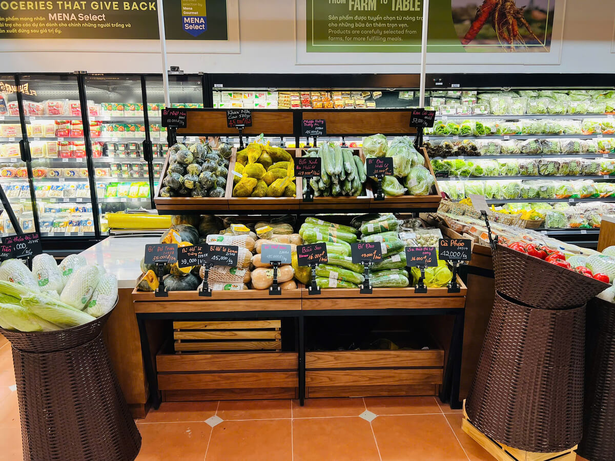 Hoàn thiện thi công siêu thị Mena Gourmet – CN Nguyễn Thị Thập, Quận 7 (1.500m²)